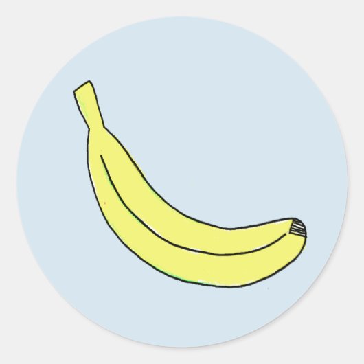 Banaanstekers Ronde Sticker (Voorkant)