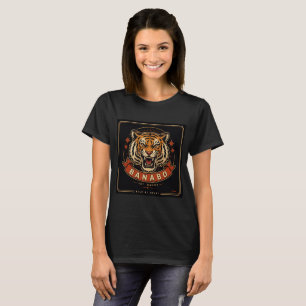 Banabo Tijger Hoofd T-Shirt