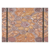 Banagan Goud Aboriginal Art Tafelkleed (Voorkant (Horizontaal))