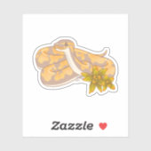 Banana Ball Python et Sticker Succulent (Feuille)