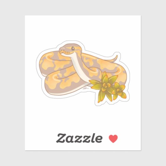 Banana Ball Python et Sticker Succulent (Feuille)