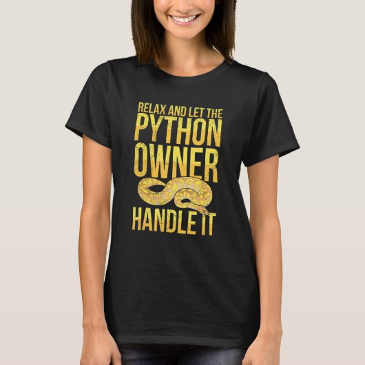 Banana Ball Python for a Banana ball python breede T-shirt (Voorkant)