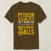 Banana Ball Python Herpetoloog Python dad T-shirt (Design voorkant)