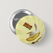 Banana BANG comic pop art Ronde Button 5,7 Cm (Voorkant /achterkant)