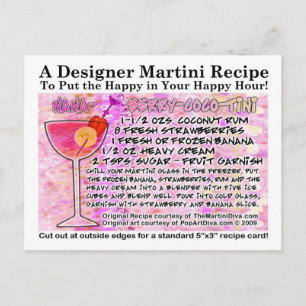 Banana Berry Coconut Smoothie Martini Recept Kaart