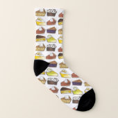 Banana Blueberry Key Limoen Pumpkin Boston Cream P Sokken (Links binnenkant)