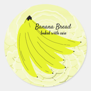 Banana Bread Homemade Round Sticker