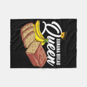 Banana Bread Queen Banana Bread  Fleece Deken (Voorkant (Horizontaal))