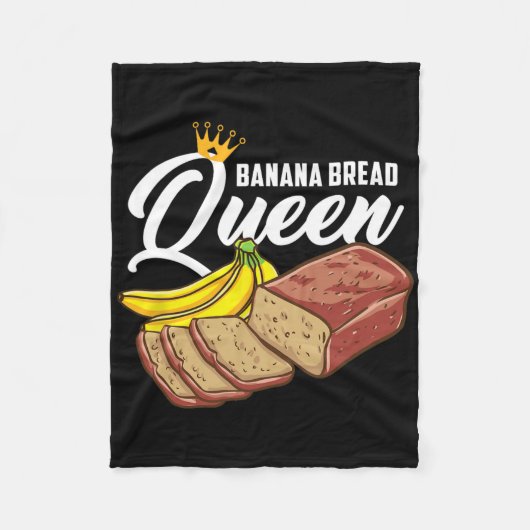 Banana Bread Queen Banana Bread  Fleece Deken (Voorkant)