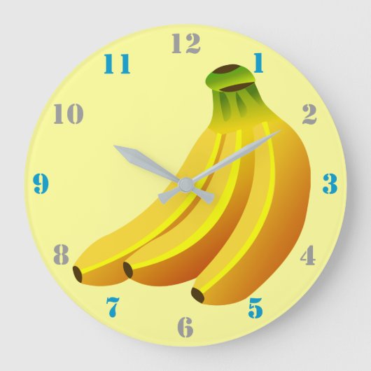BANANA BUNCH ILLUSTRATION DESIGN MET NUMMERS GROTE KLOK (Voorkant)