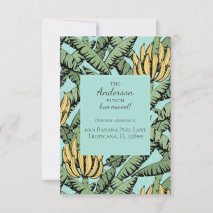 Banana Bunch Nouvelle Adresse Moving Faire-part Ca