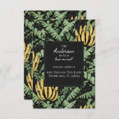 Banana Bunch Nouvelle Adresse Moving Faire-part Ca (Devant / Derrière)