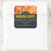 Banana Chips Verpakkingslabel Sticker (Tas)