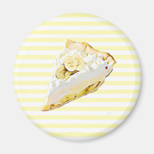 Banana Cream Pie koelkast Food Magnet Magneet