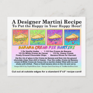 Banana Cream Pie Martini Recept Kaart Briefkaart