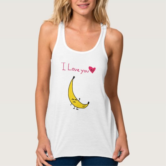 Banana Cute Baby Drawing Tanktop (Voorkant)