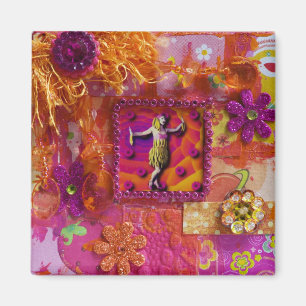Banana Dress Lady Magnet Magneet