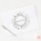 Banana Extrait Croquis étiquette moderne (Enveloppe)