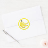 Banana flaveur cercle autocollant étiquettes (Enveloppe)