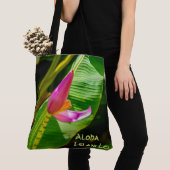 Banana Flower Hawaii Monogram Beach sac (De près)