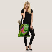 Banana Flower Hawaiian Monogram Beach Bag Tote Bag (Op model)