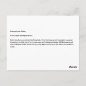 Banana Foster Recipe Briefkaart (Achterkant)