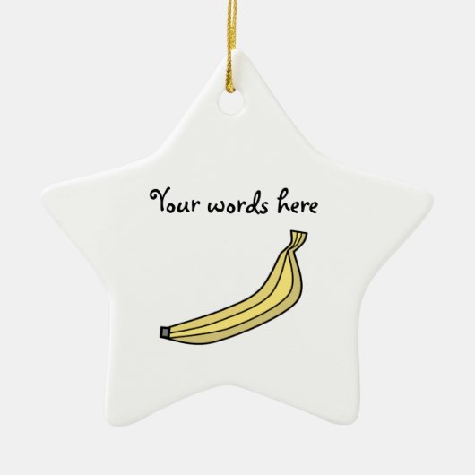 Banana Keramisch Ornament (Voorkant)