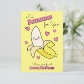 Banana Kids Classroom Valentine Cartes (Debout devant)