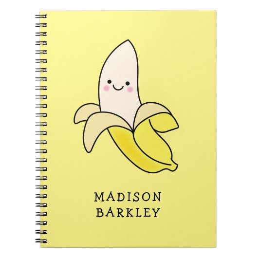 Banana Kid's Cute Kawaii Notitieboek (Voorkant)