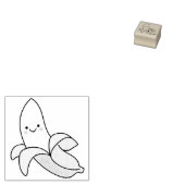 Banana Kind Cute Kawaii Rubberstempel (Gestempeld)