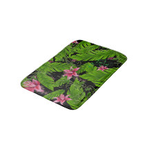 Banana Leaf Tropical Home Decor Bath Mat