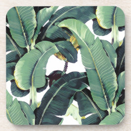 Banana Leaves Palm Tropical Hard Plastic Onderzett Bier Onderzetter
