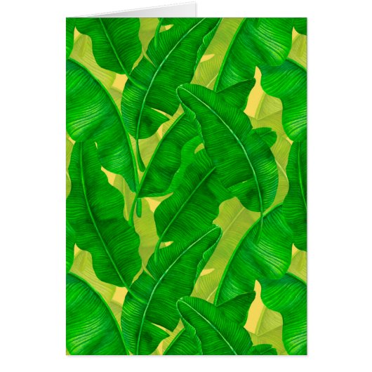 Banana leaves watercolor pattern (Devant)