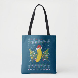 Banana Lover Xmas Gift Ugly Banana Kerstmis Draagtas