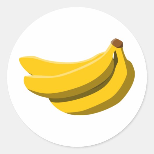 Banana Madness! Ronde Sticker (Voorkant)