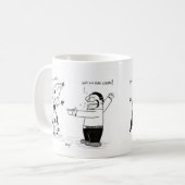 Banana Man Drôle Cartoon Mug (Devant gauche)