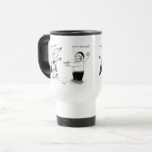 Banana Man Drôle Drôle Cartographie Voyage Mug (Devant gauche)