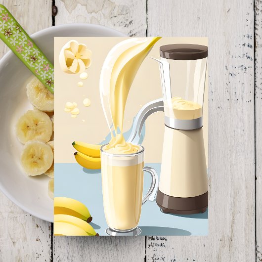 Banana Milkshake, carte postale de poste