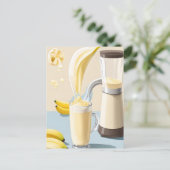 Banana Milkshake, carte postale de poste (Debout devant)