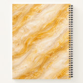 Banana Milkshake Marble Texture Design Notitieboek (Achterkant)