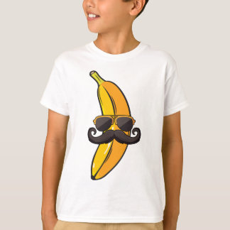 Banana Mustache Sunbribribril Face Funny Fruit Coo T-shirt