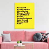 Banana Pancake Trail/Circuit Canvas Afdruk (Insitu (Woonkamer))