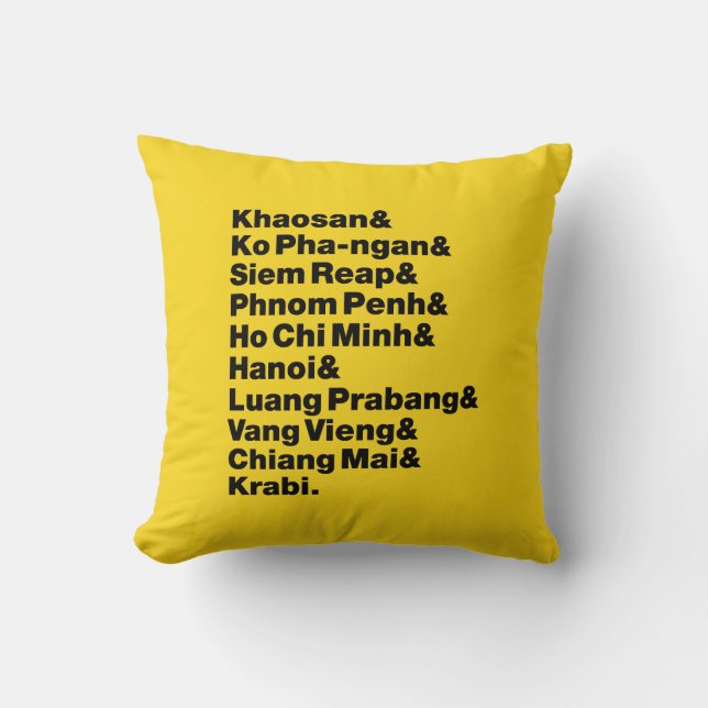 Banana Pancake Trail/Circuit Kussen (Voorkant)