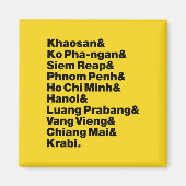 Banana Pancake Trail/Circuit Magneet (Voorkant)