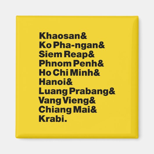 Banana Pancake Trail/Circuit Magneet (Voorkant)