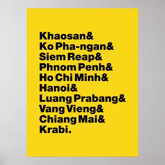 Banana Pancake Trail/Circuit Poster (Voorkant)