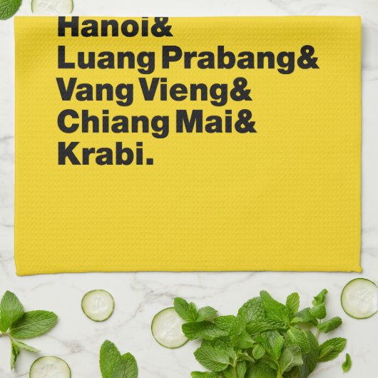 Banana Pancake Trail/Circuit Theedoek (Gevouwen)