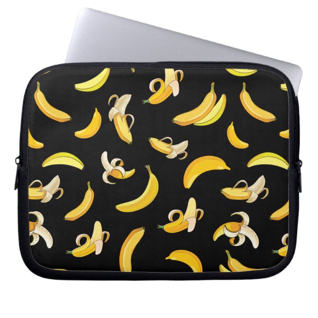Banana Pattern 5 Laptop Sleeve (Voorkant)