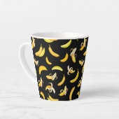 Banana Pattern 5 Latte Mok (Linkerhoek)
