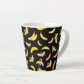 Banana Pattern 5 Latte Mok (Rechterhoek)